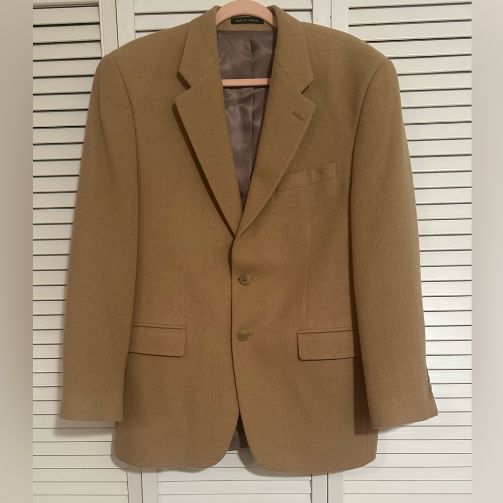 Men's Lauren Ralph Lauren Blazer Suit Jacket - 100% Camel Hair Size 40R